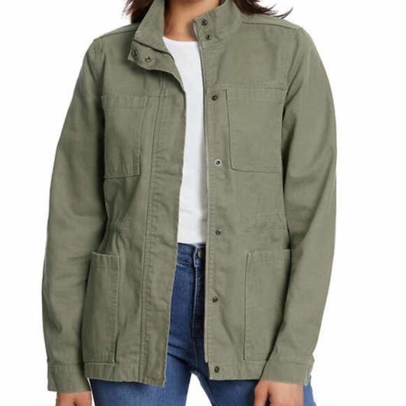 American Vintage Jackets & Blazers - Vintage America Canvas Anorak Olive Green Jacket Ladies Size Small NWT